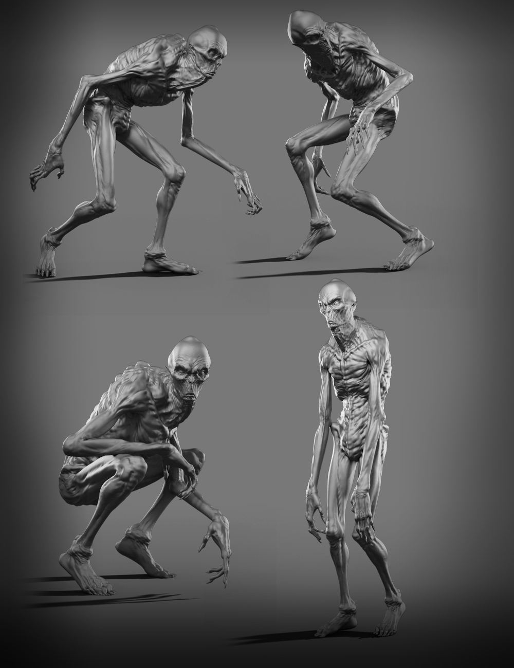 Creepy Poses for Boogeyman by: Josh Crockett, 3D Models by Daz 3D