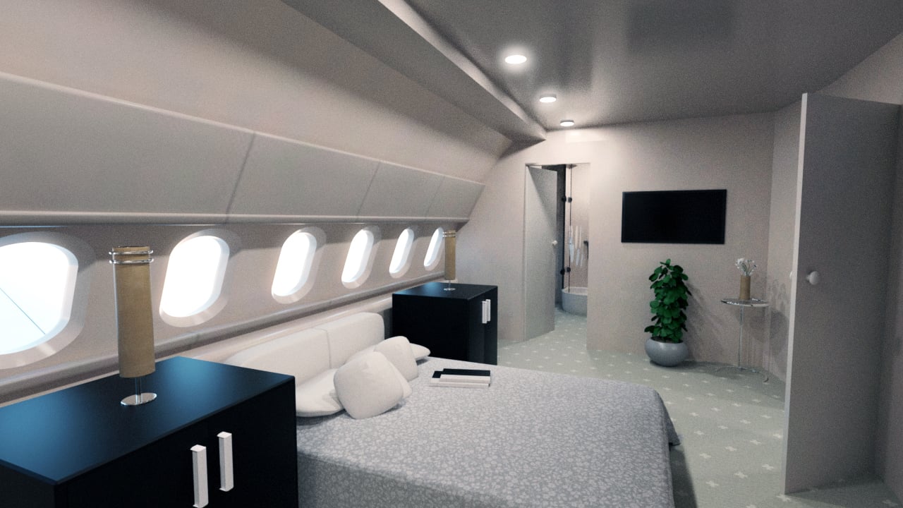 Executive Jet Interiors by: PerspectX, 3D Models by Daz 3D