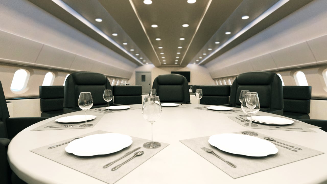 Executive Jet Interiors Executive Jet Interiors by: PerspectX, 3D Models by Daz 3D