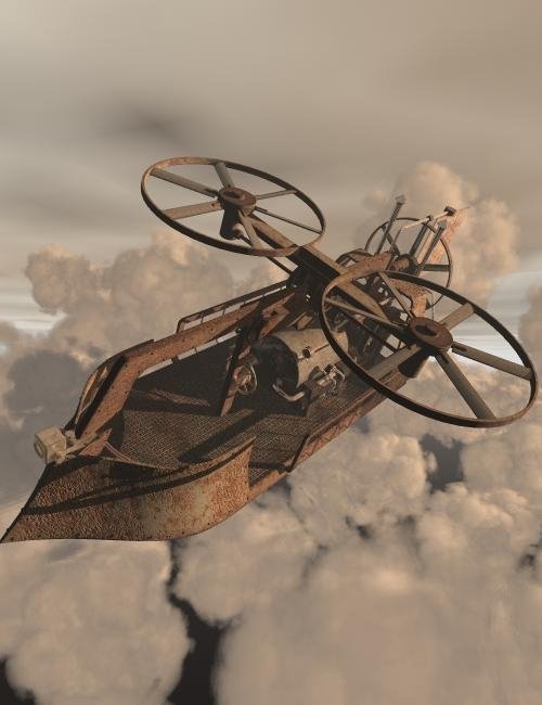 Steam Flying Machine by: , 3D Models by Daz 3D