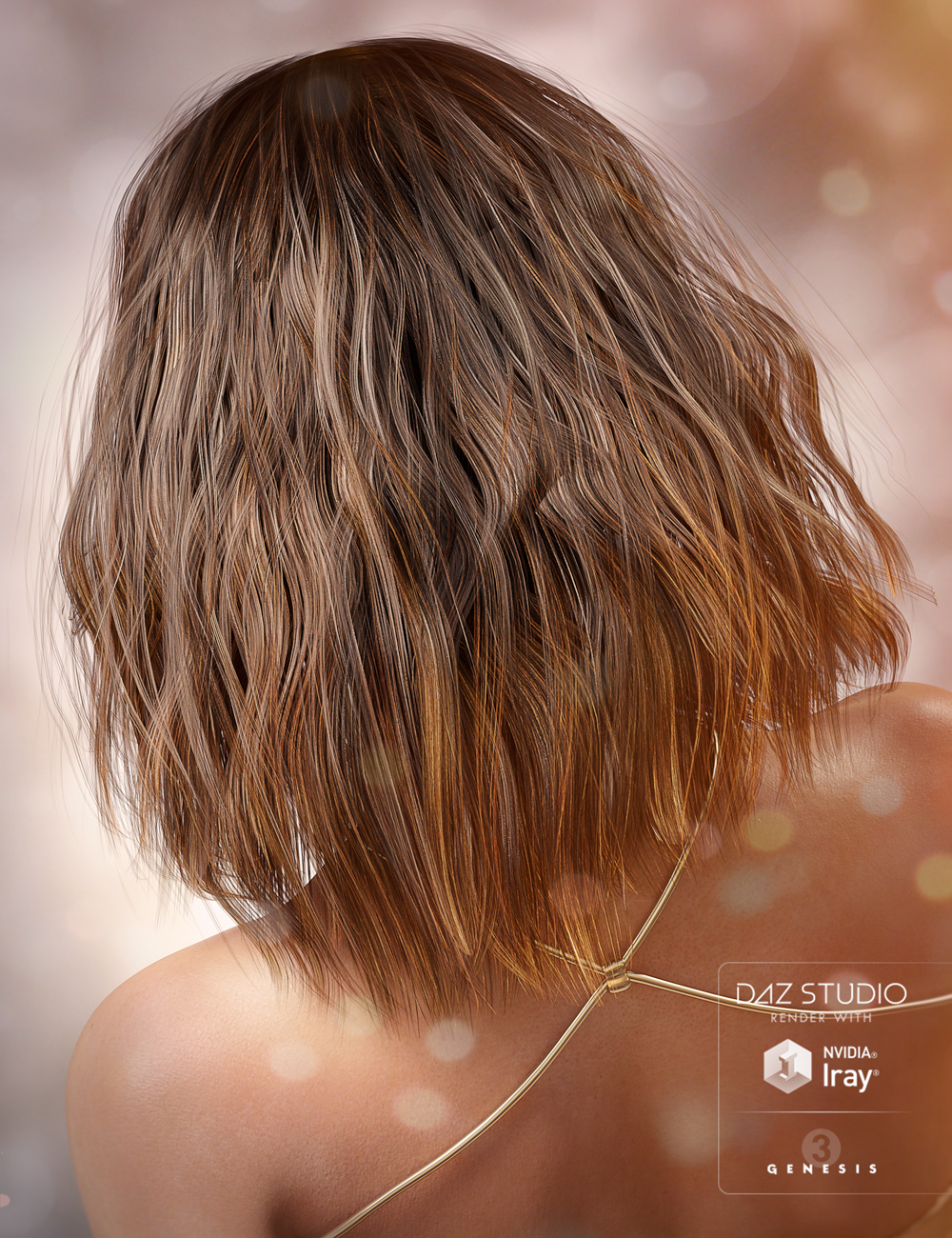Misty Hair for Genesis 3 Female(s) by: goldtassel, 3D Models by Daz 3D
