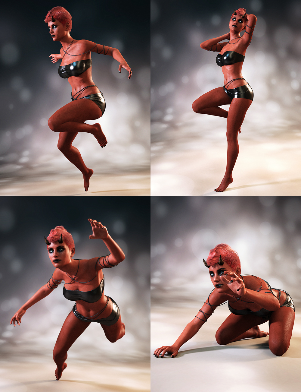 Dark Angel Poses for Anneka She Devil by: Tako Yakida, 3D Models by Daz 3D