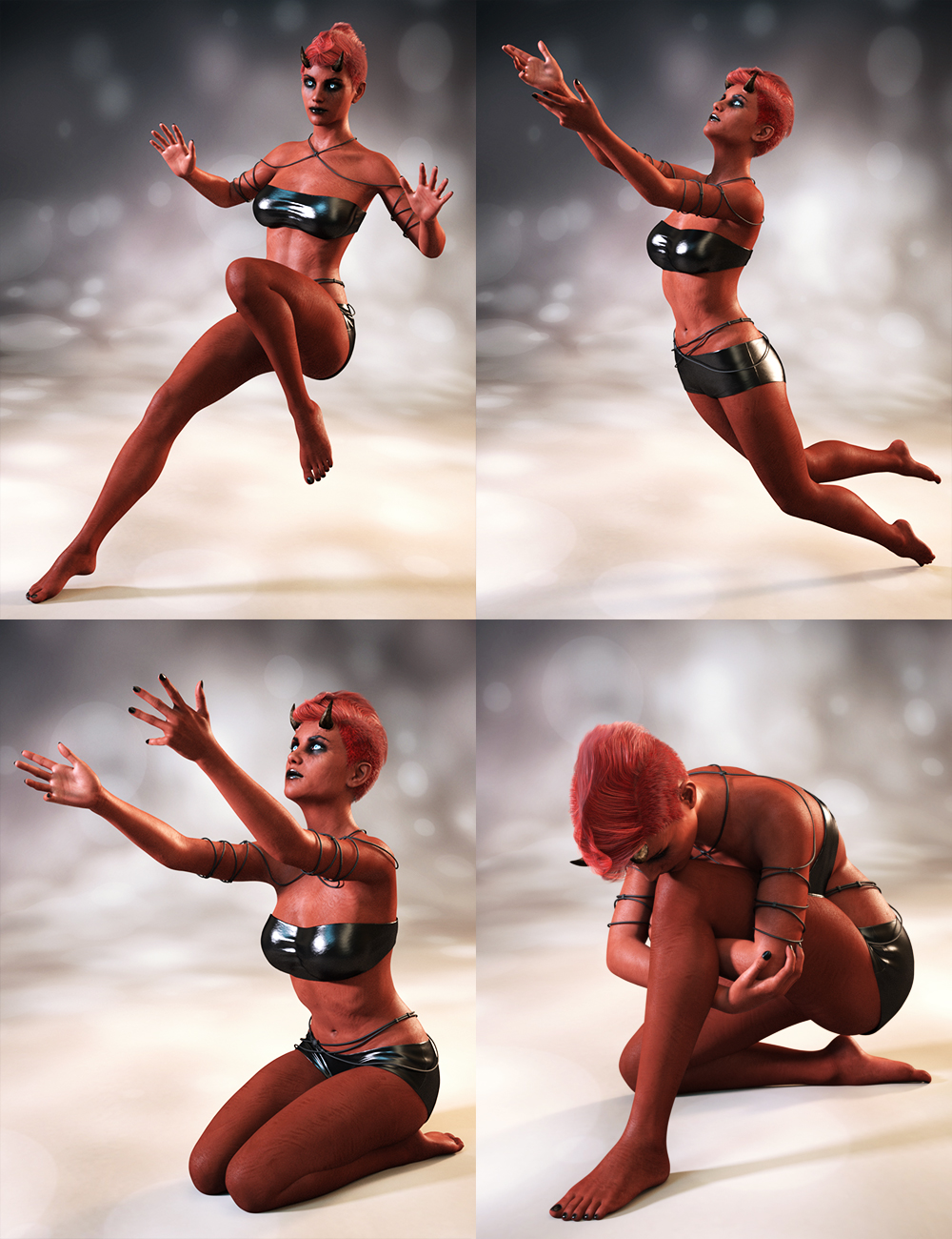 Dark Angel Poses for Anneka She Devil Dark Angel Poses for Anneka She Devil by: Tako Yakida, 3D Models by Daz 3D