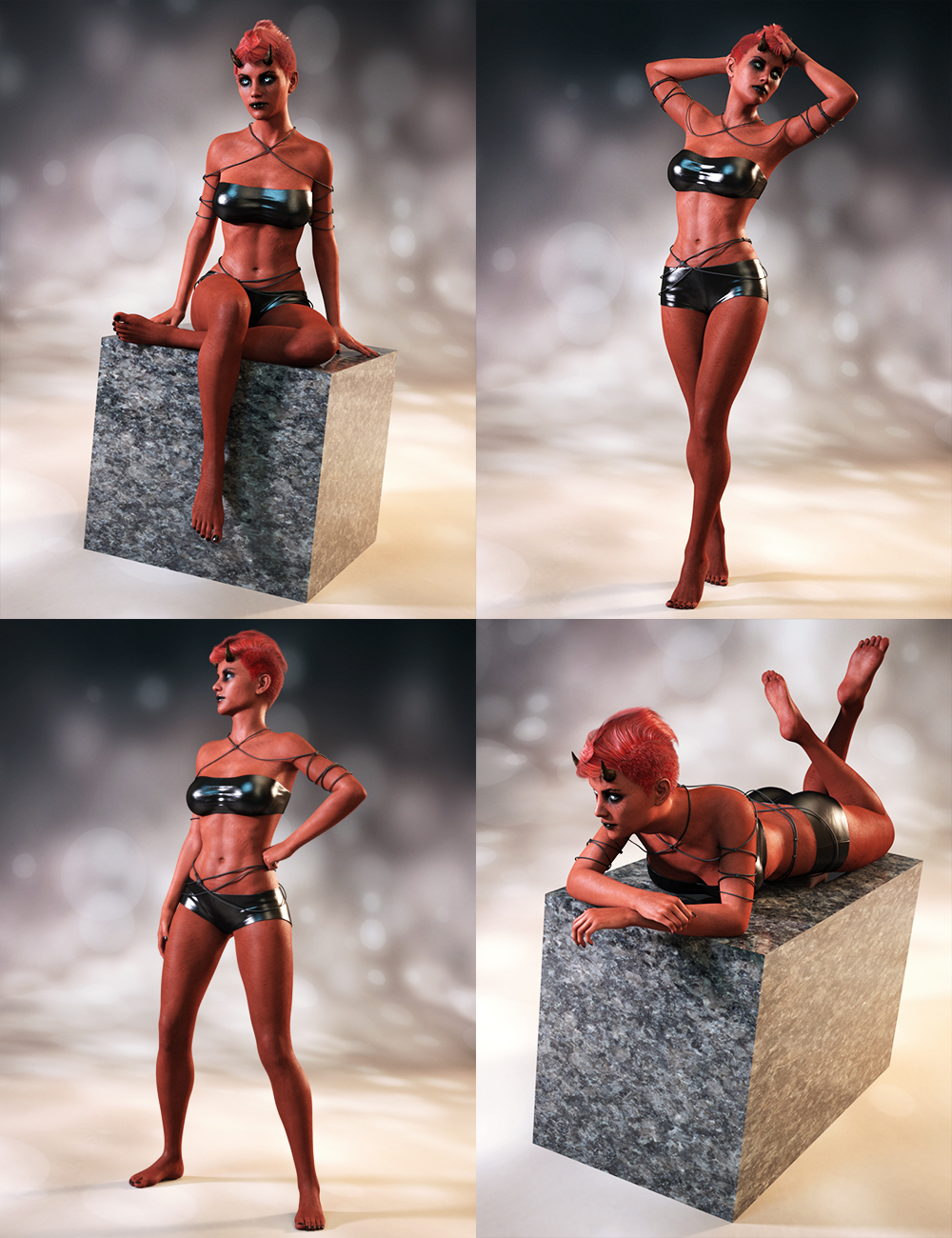 Dark Angel Poses for Anneka She Devil by: Tako Yakida, 3D Models by Daz 3D