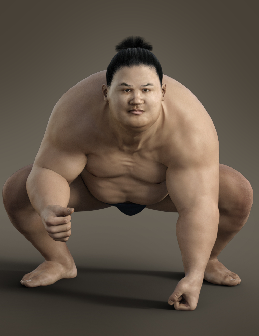 Sumo Novice for Sumo Character, Hair and Outfit for George and Genesis 3 Male by: Deepsea, 3D Models by Daz 3D