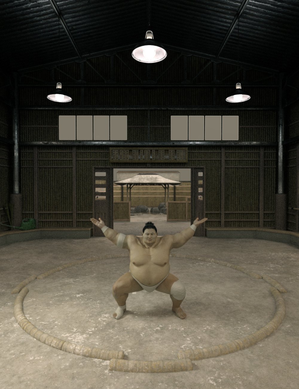 Sumo Stable by: Deepsea, 3D Models by Daz 3D