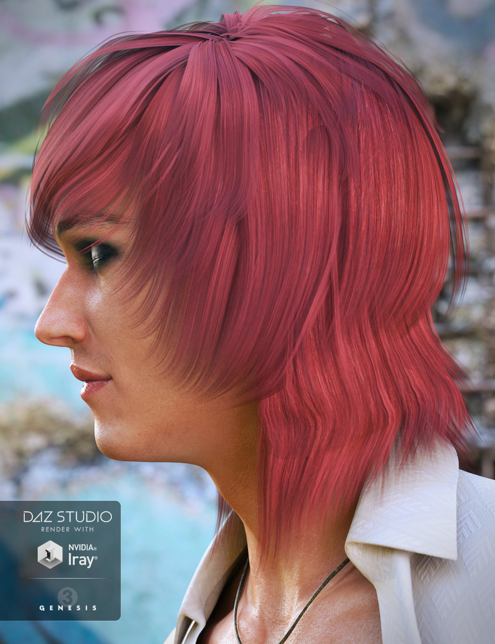 Brendan Hair for Genesis 3 Male(s) by: Propschick, 3D Models by Daz 3D