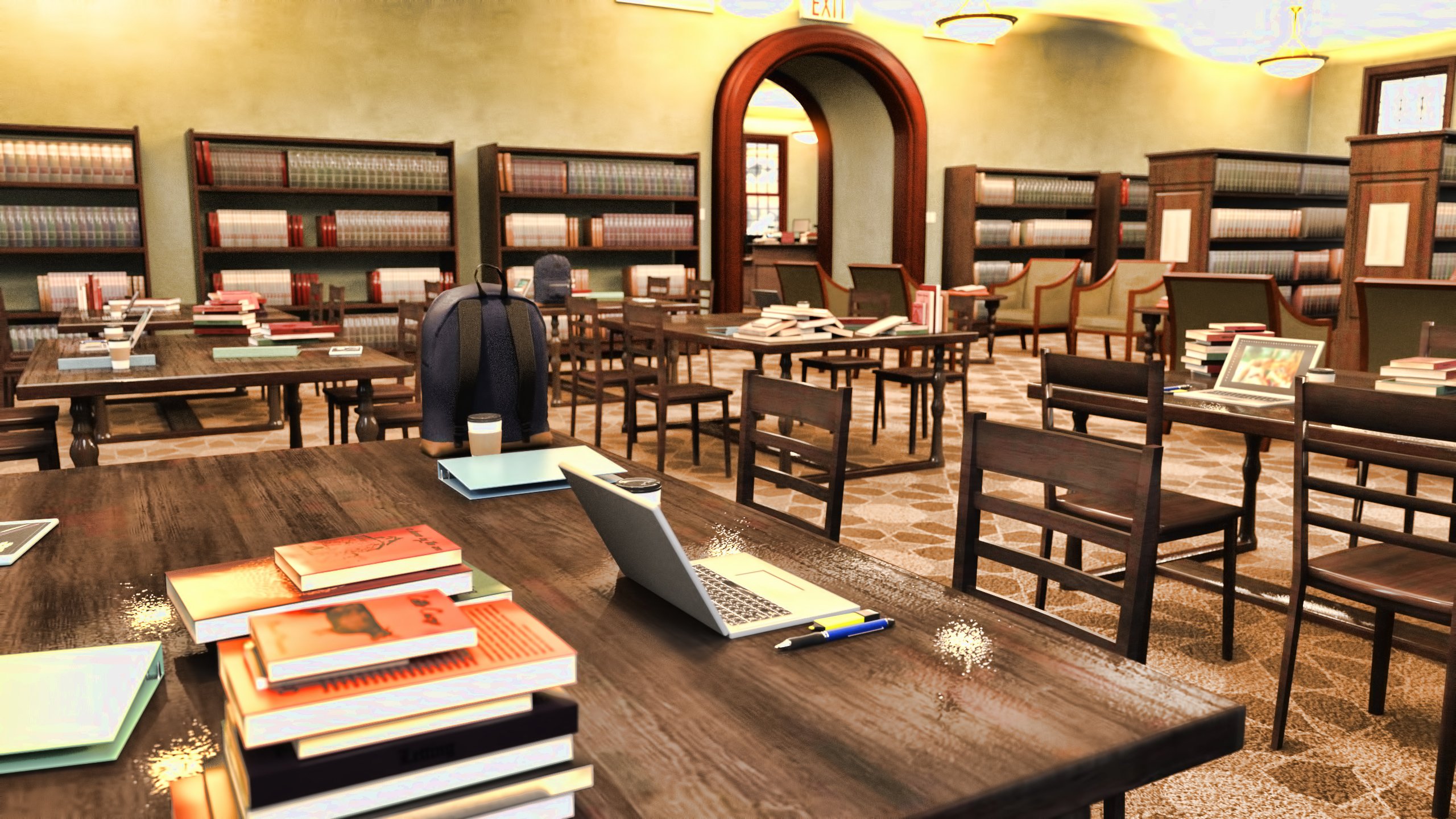 i13 Library Environment by: ironman13, 3D Models by Daz 3D