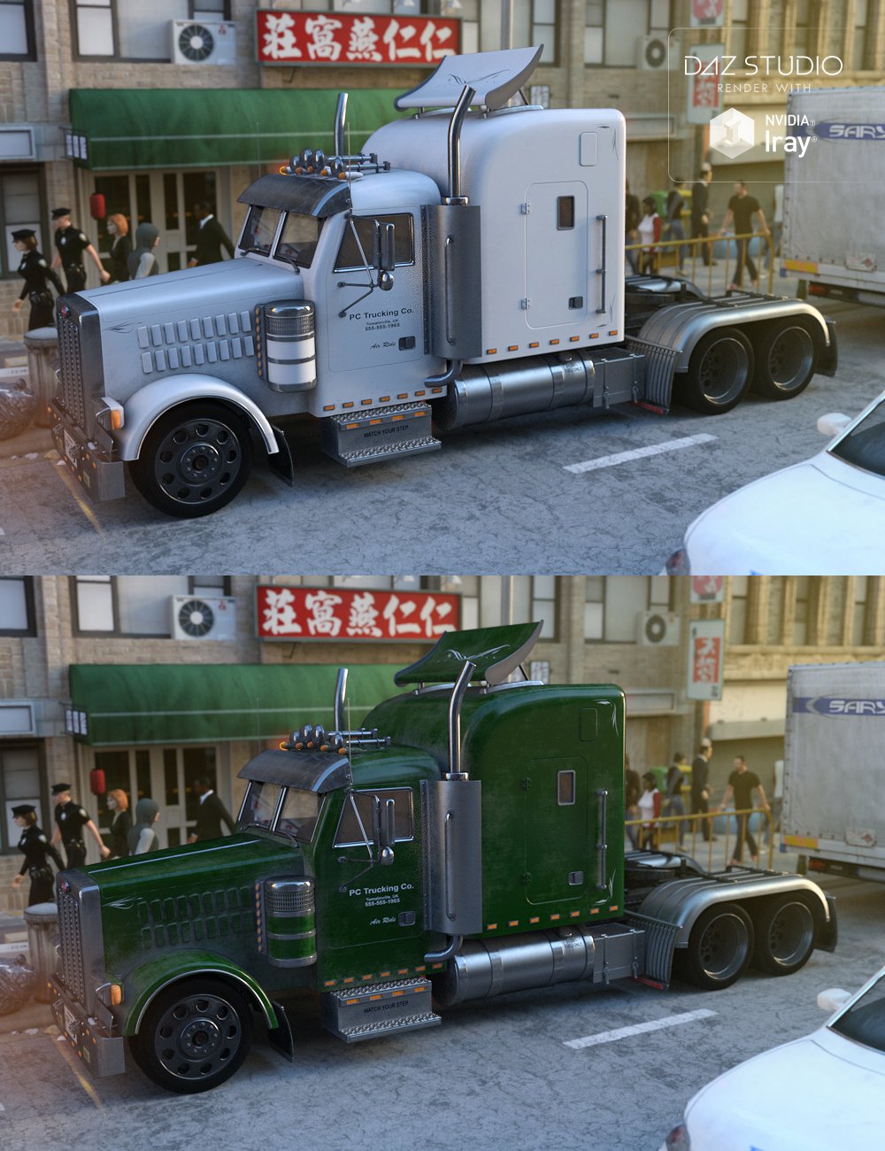 Big Bill Truck Iray by: Dumor3D, 3D Models by Daz 3D