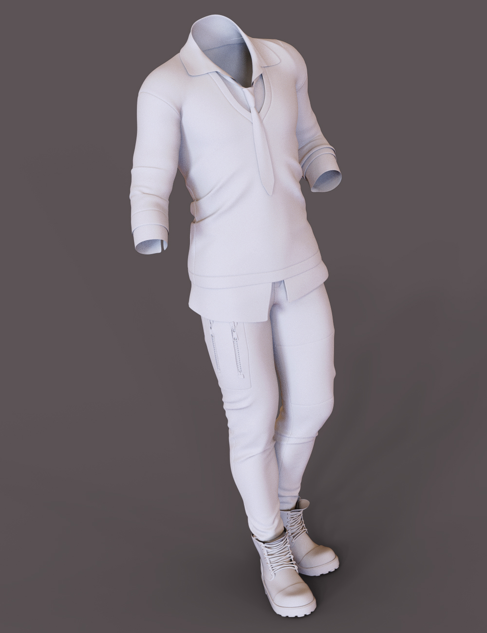 Millennial Business Casual Outfit for Genesis 3 Male(s) by: Nikisatez, 3D Models by Daz 3D
