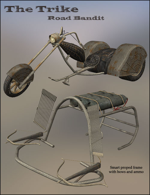 The Trike - Road Bandit The Trike - Road Bandit by: AbrahamDaniemarforno, 3D Models by Daz 3D