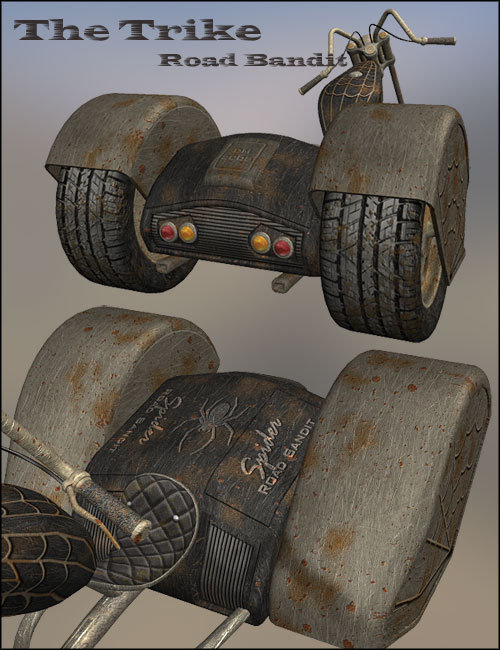 The Trike - Road Bandit by: AbrahamDaniemarforno, 3D Models by Daz 3D
