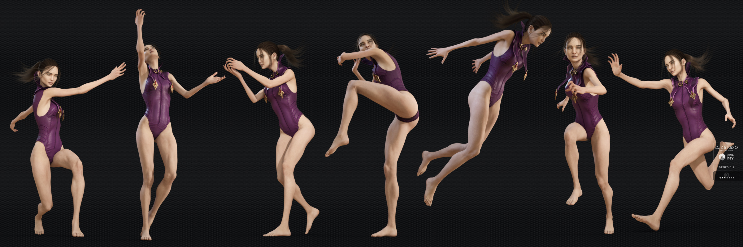 ACTIVE - Magic Poses for Genesis 2 and 3 Female by: Neikdian, 3D Models by Daz 3D