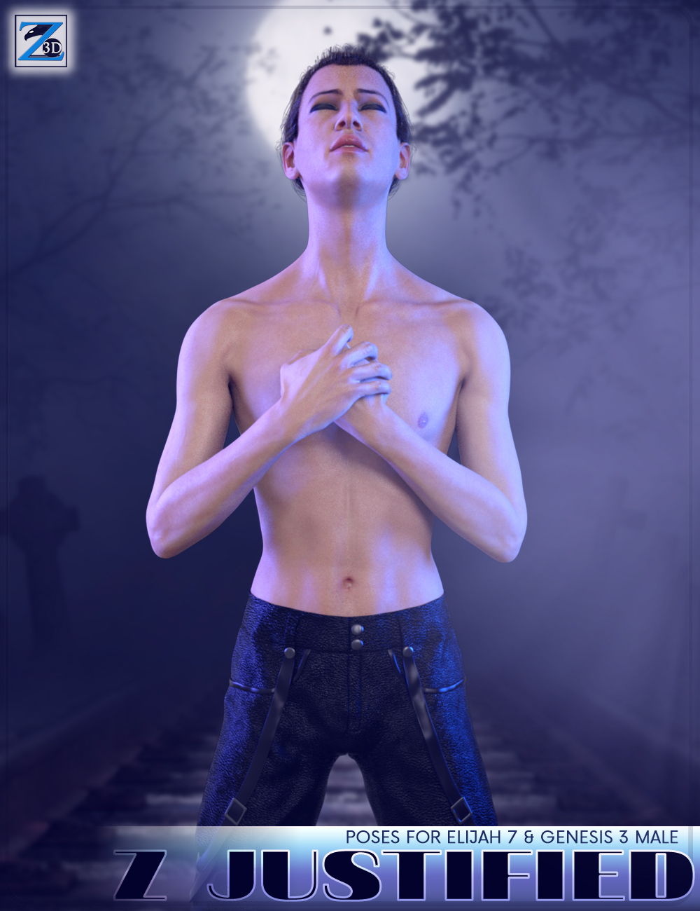 Z Justified - Poses for Elijah 7 & Genesis 3 Male by: Zeddicuss, 3D Models by Daz 3D