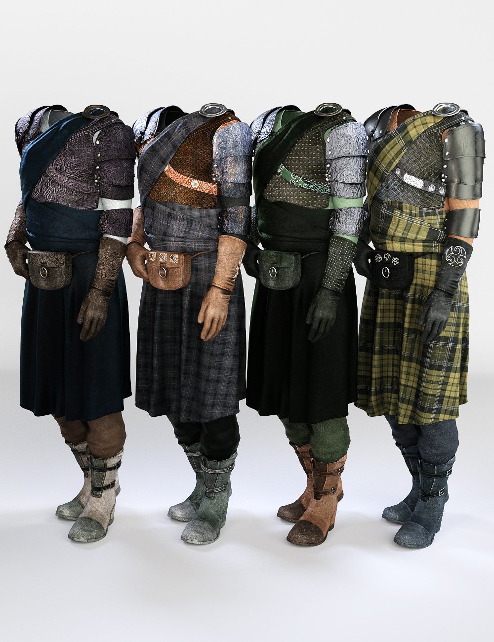 Highlander Outfit Textures by: Shox-Design, 3D Models by Daz 3D