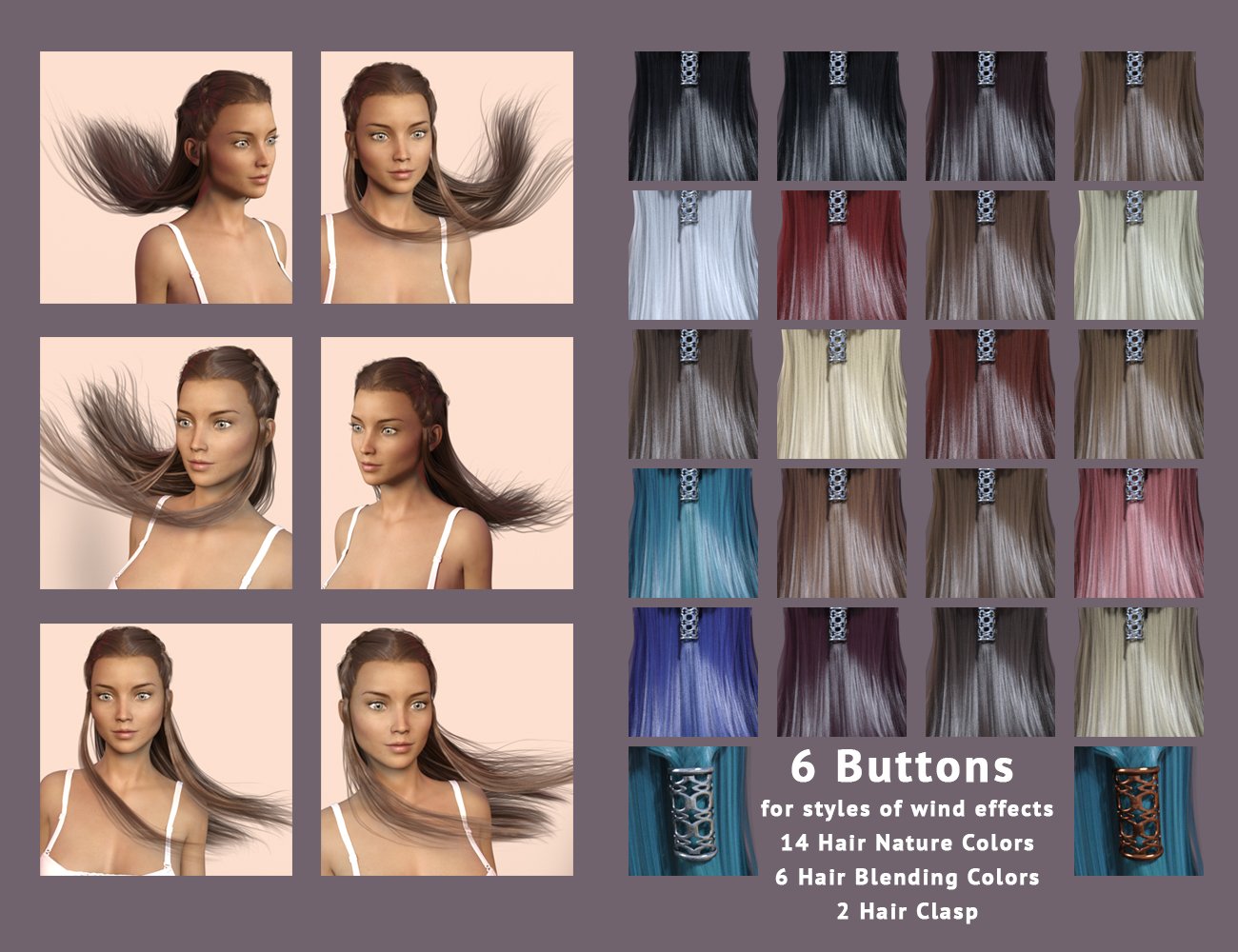 Astrid Hair for Genesis 3 Female(s) Astrid Hair for Genesis 3 Female(s) by: Kool, 3D Models by Daz 3D