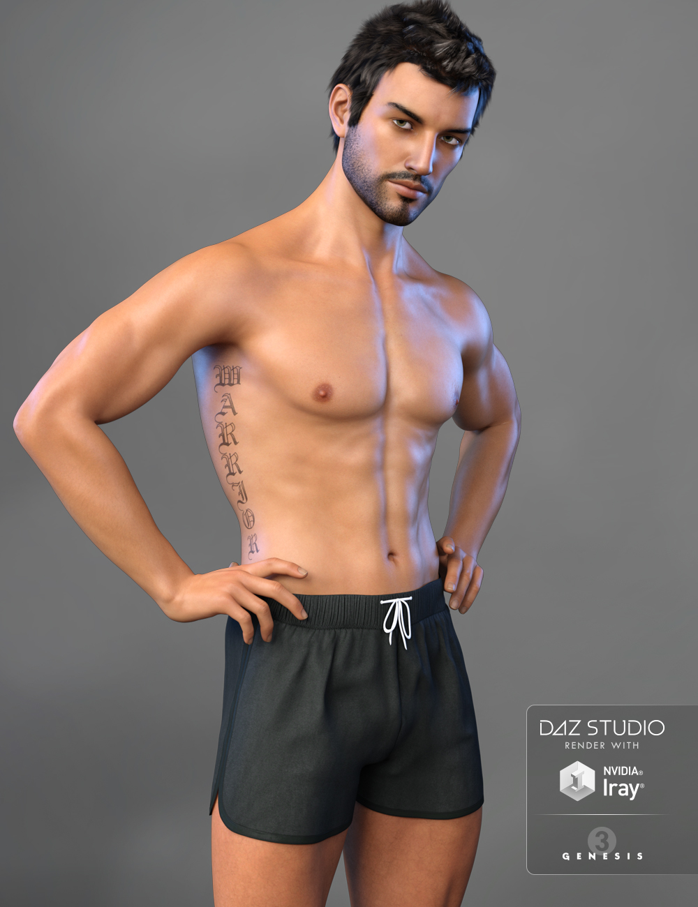 FW Felipe HD for Genesis 3 Male by: Fred Winkler Art, 3D Models by Daz 3D