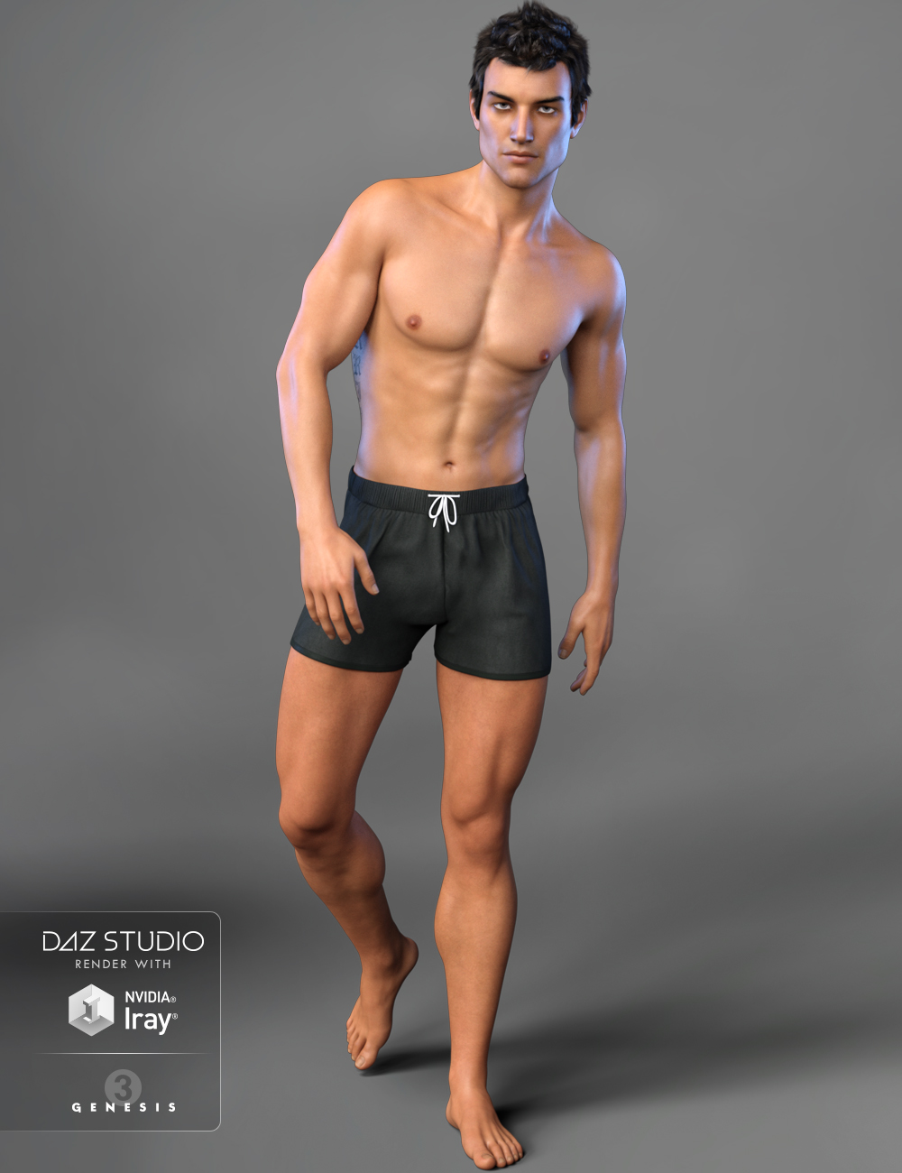 FW Felipe HD for Genesis 3 Male by: Fred Winkler Art, 3D Models by Daz 3D