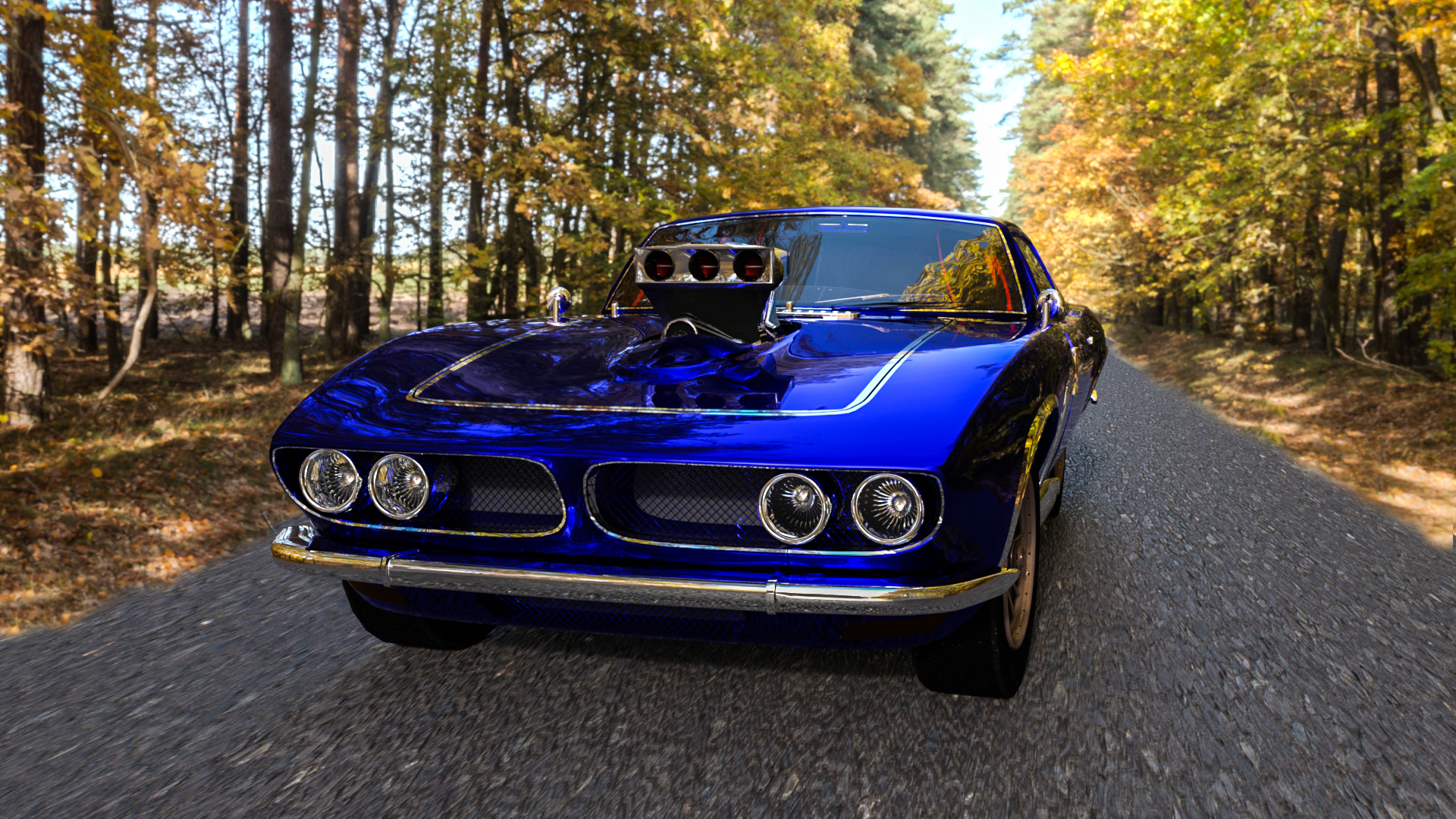 Muscle Car by: Serum, 3D Models by Daz 3D