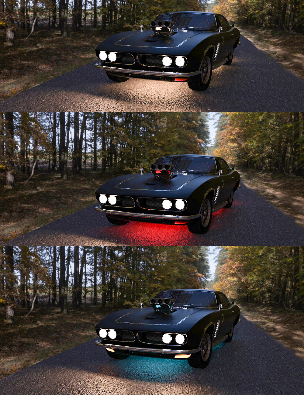 Muscle Car by: Serum, 3D Models by Daz 3D