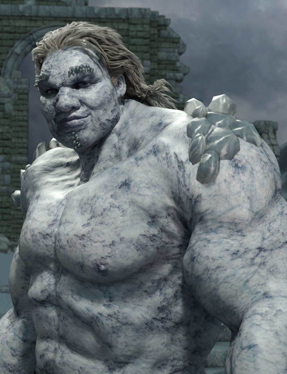 Frost Giant for Genesis 3 Male by: RawArt, 3D Models by Daz 3D