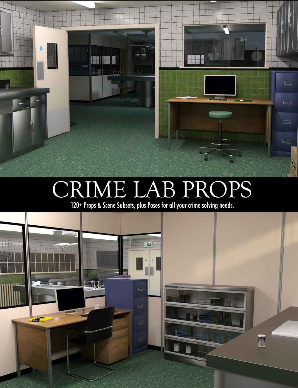 Crime Lab Props by: TangoAlpha, 3D Models by Daz 3D