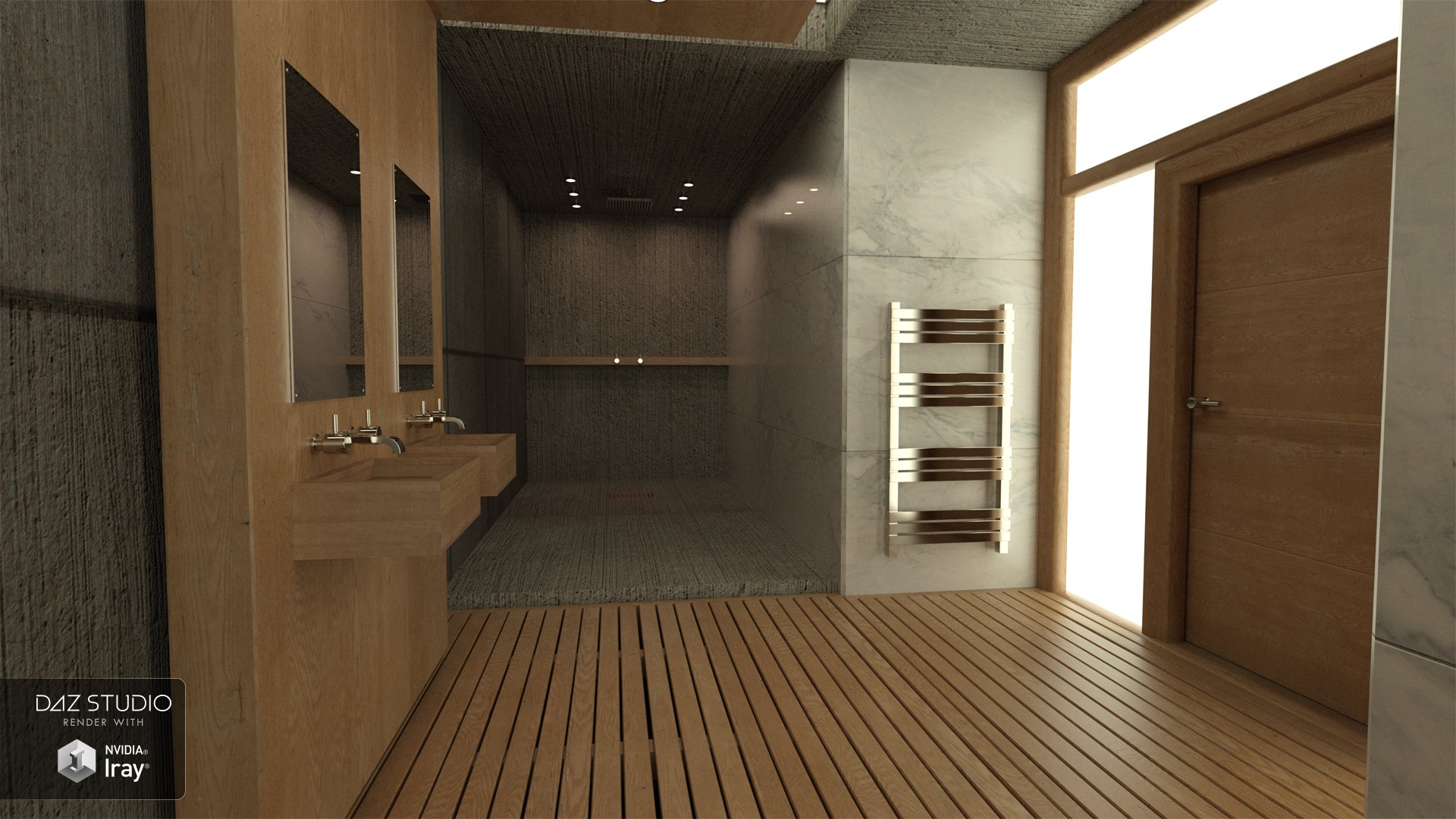 Modern Bathroom by: Moonscape Graphics, 3D Models by Daz 3D