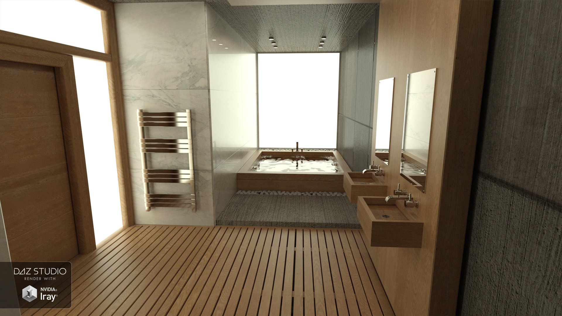 Modern Bathroom by: Moonscape Graphics, 3D Models by Daz 3D