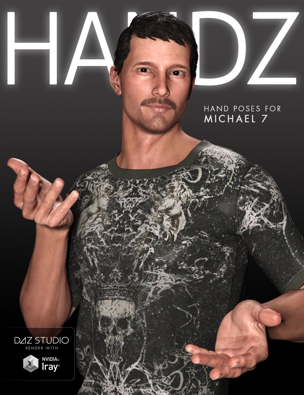 Handz for Genesis 3 Male(s) by: Shimuzu, 3D Models by Daz 3D