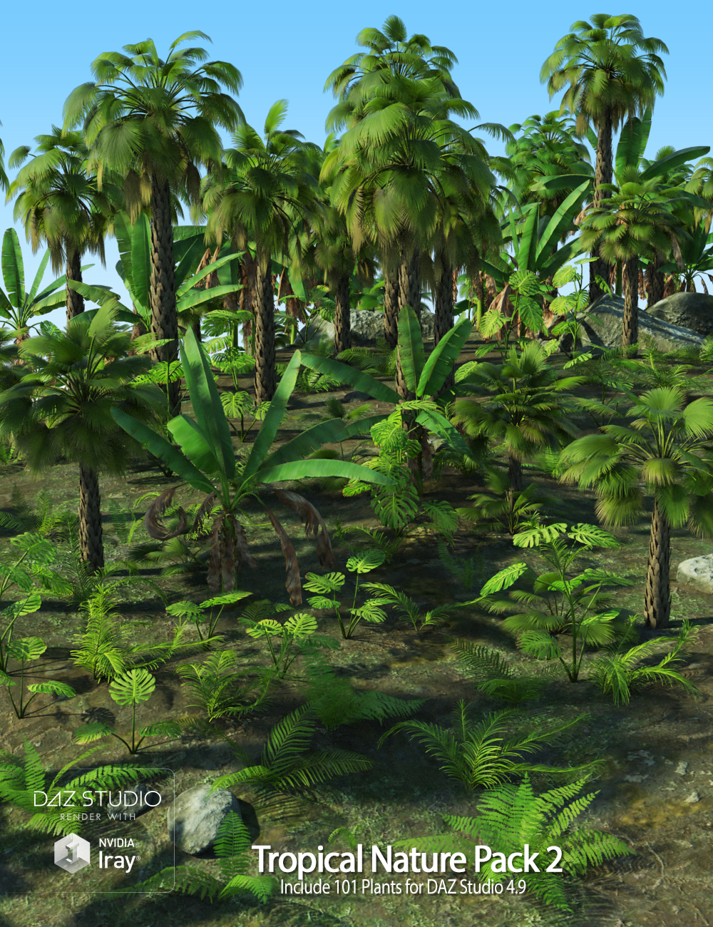 Tropical Nature Pack 2 by: Andrey Pestryakov, 3D Models by Daz 3D