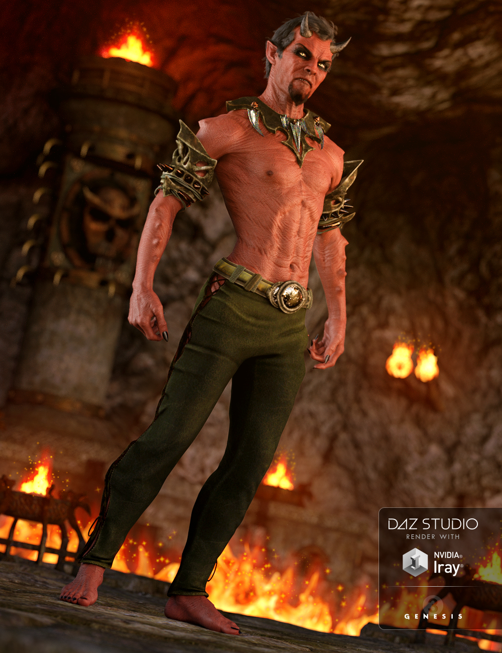 Daemon Outfit for Genesis 3 Male(s) by: Anna BenjaminMada, 3D Models by Daz 3D