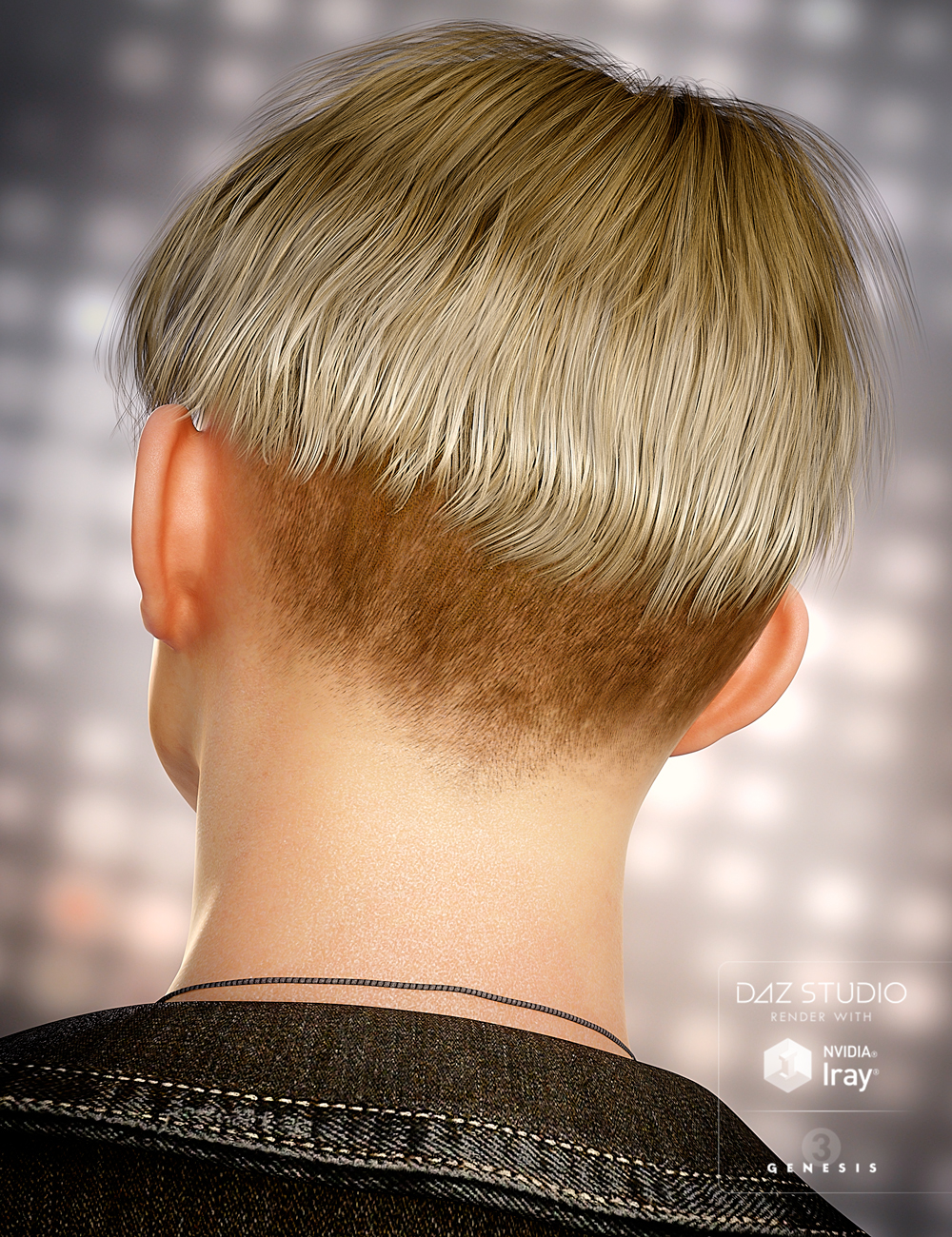 Bowl Cut Hair for Genesis 3 Male(s) by: goldtassel, 3D Models by Daz 3D