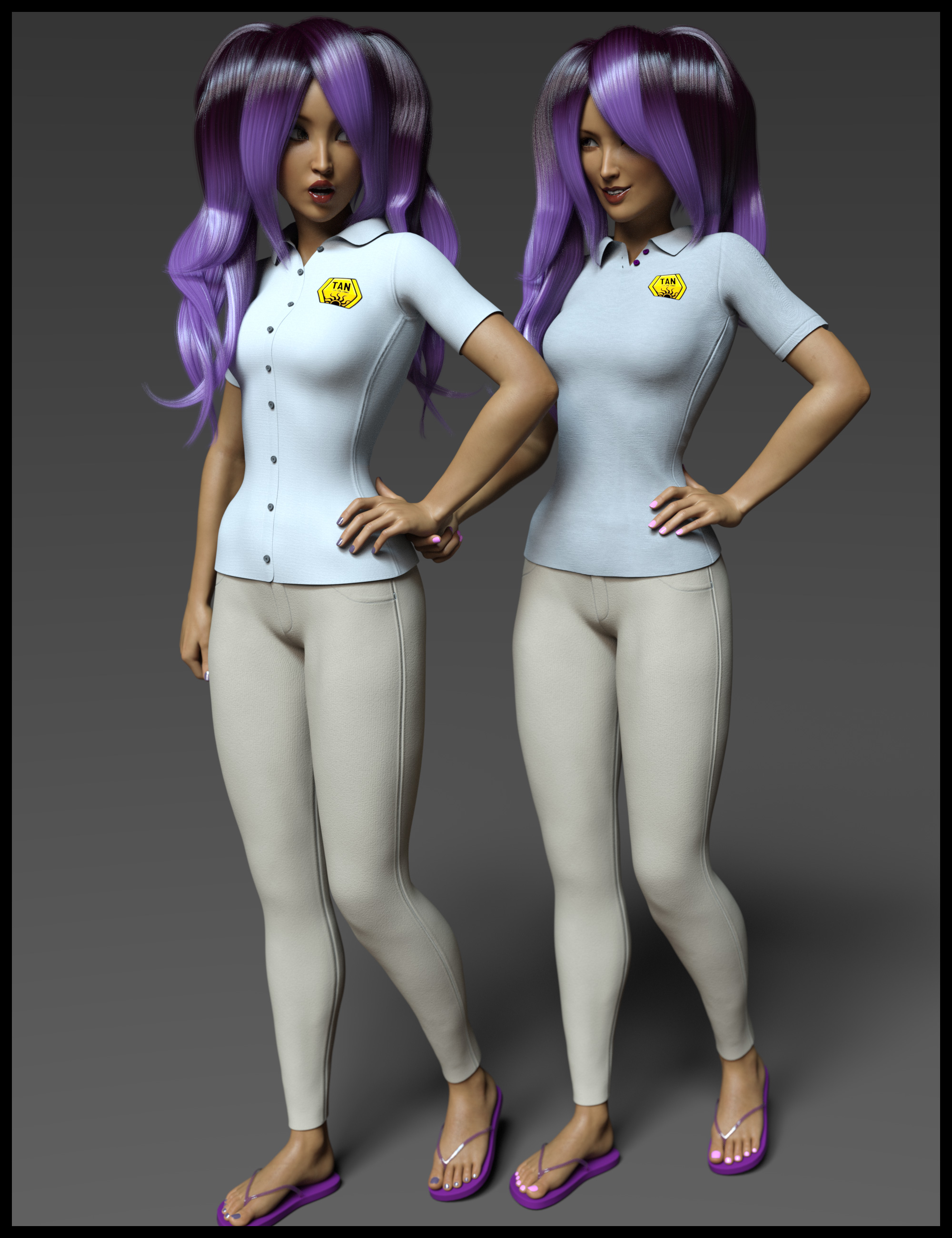 i13 Retail Clerk Outfit for Genesis 3 Female(s) by: ironman13, 3D Models by Daz 3D