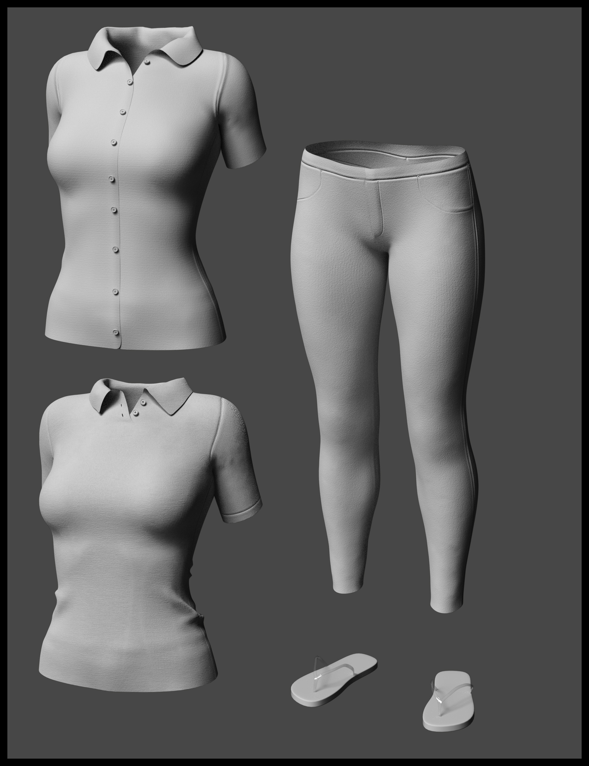 i13 Retail Clerk Outfit for Genesis 3 Female(s) by: ironman13, 3D Models by Daz 3D