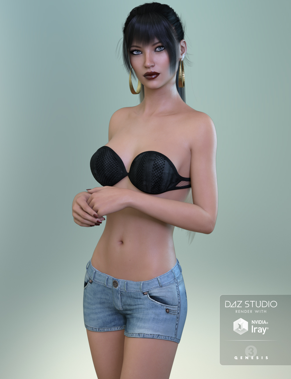 FW Hillary HD for Genesis 3 Female by: Fred Winkler Art, 3D Models by Daz 3D