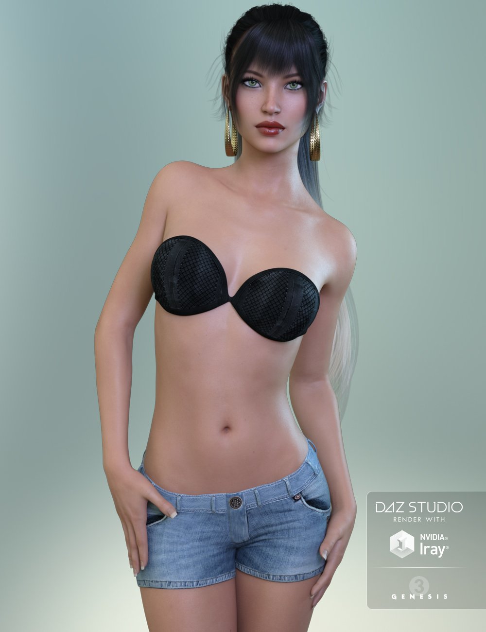 FW Hillary HD for Genesis 3 Female by: Fred Winkler Art, 3D Models by Daz 3D