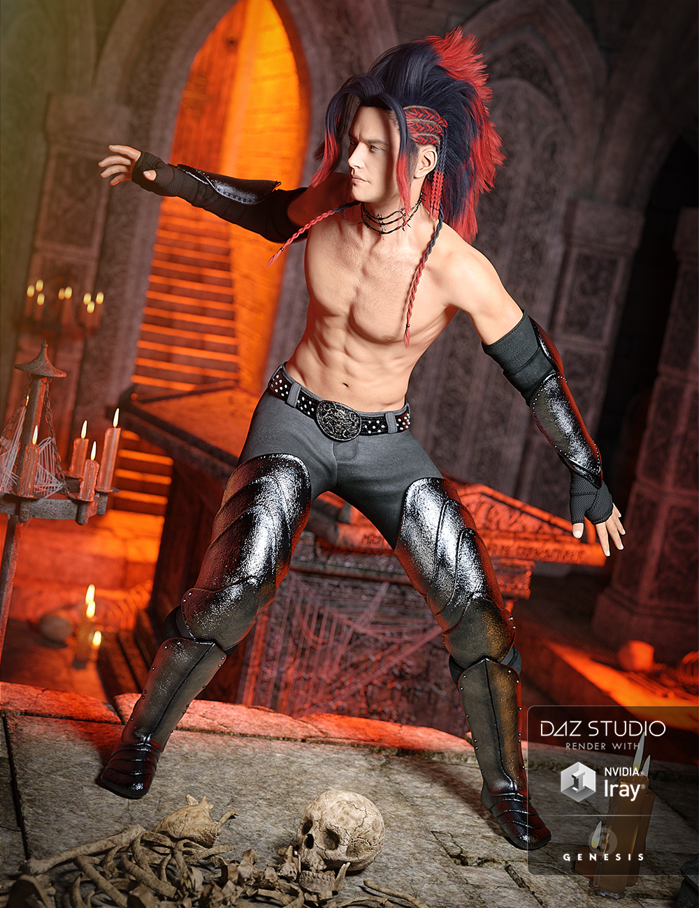 Hellion Outfit for Genesis 3 Male(s) by: DirtyFairyYura, 3D Models by Daz 3D