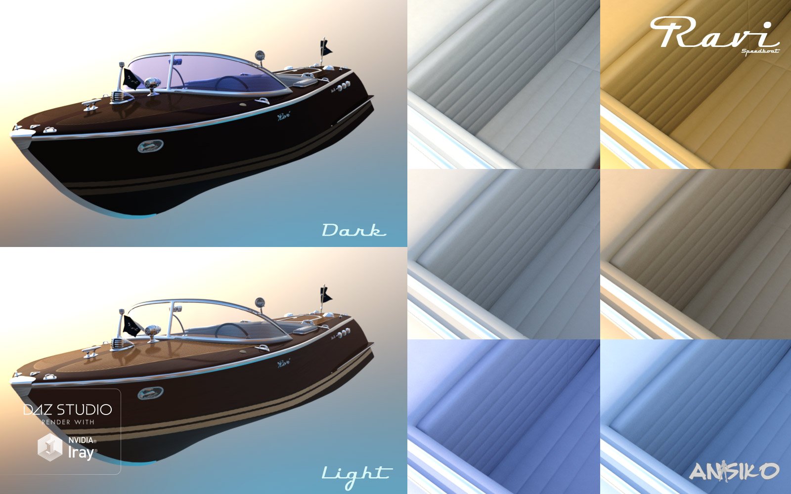 Ravi Speedboat Ravi Speedboat by: Ansiko, 3D Models by Daz 3D