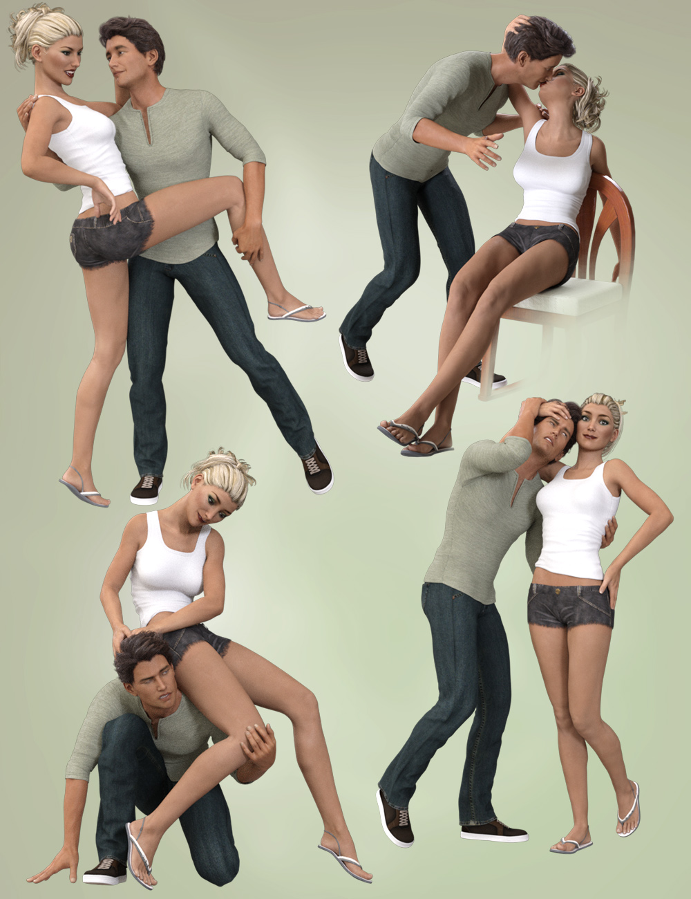 Naughty Girl Poses and Expressions for Victoria 7 and Michael 7 by: aurorabreeze, 3D Models by Daz 3D