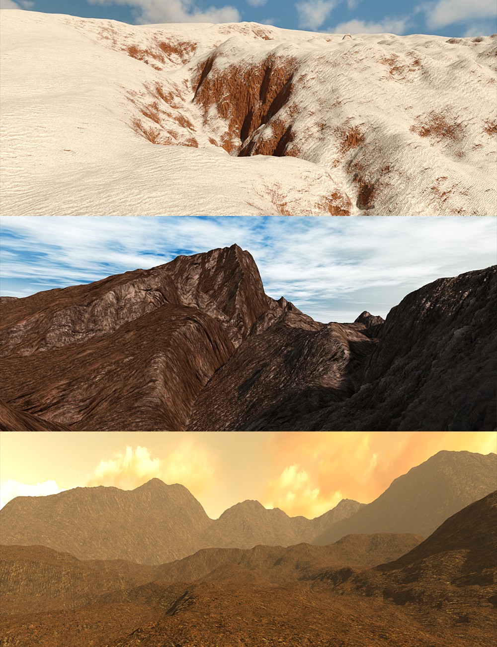 Terrain Morphs for TerraDome3 Volume 2 Terrain Morphs for TerraDome3 Volume 2 by: dglidden, 3D Models by Daz 3D