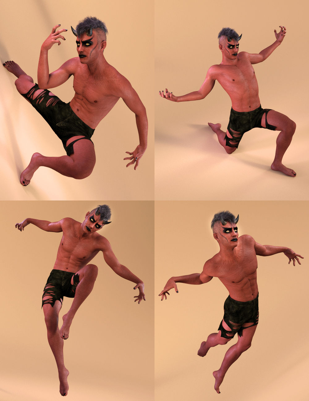 Capsces Poses and Expressions for Damien Demon Capsces Poses and Expressions for Damien Demon by: Capsces Digital Ink, 3D Models by Daz 3D