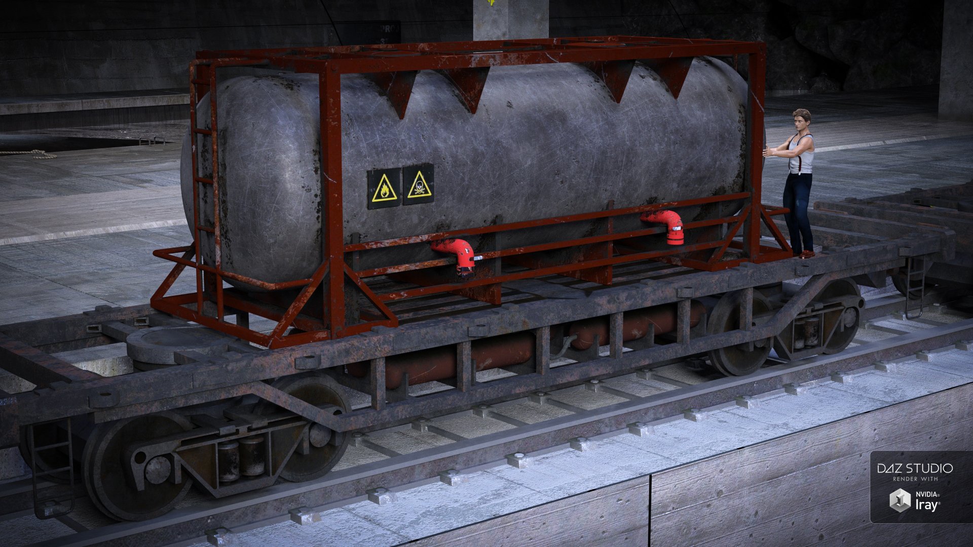 Secret Underground Train Secret Underground Train by: Mely3D, 3D Models by Daz 3D