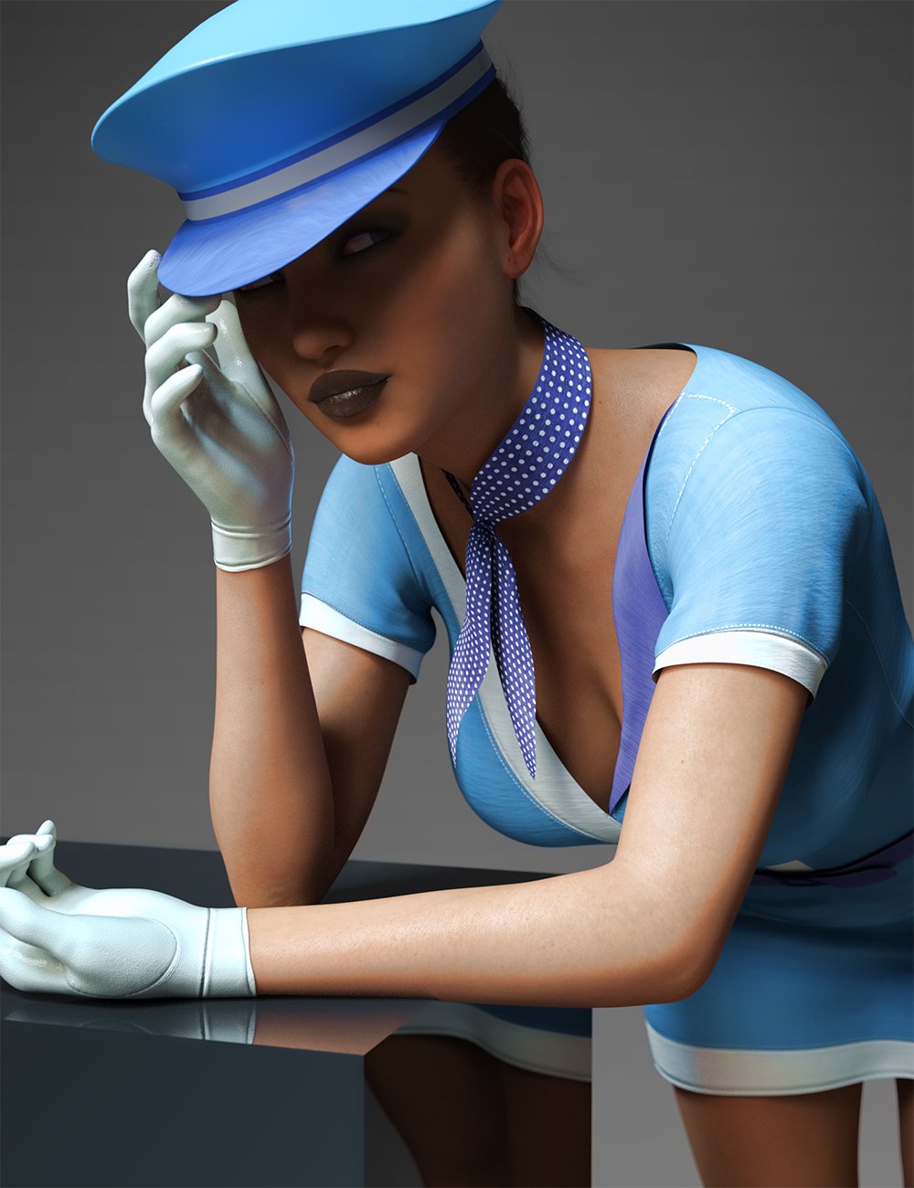 i13 Stewardess Outfit for the Genesis 3 Female(s)