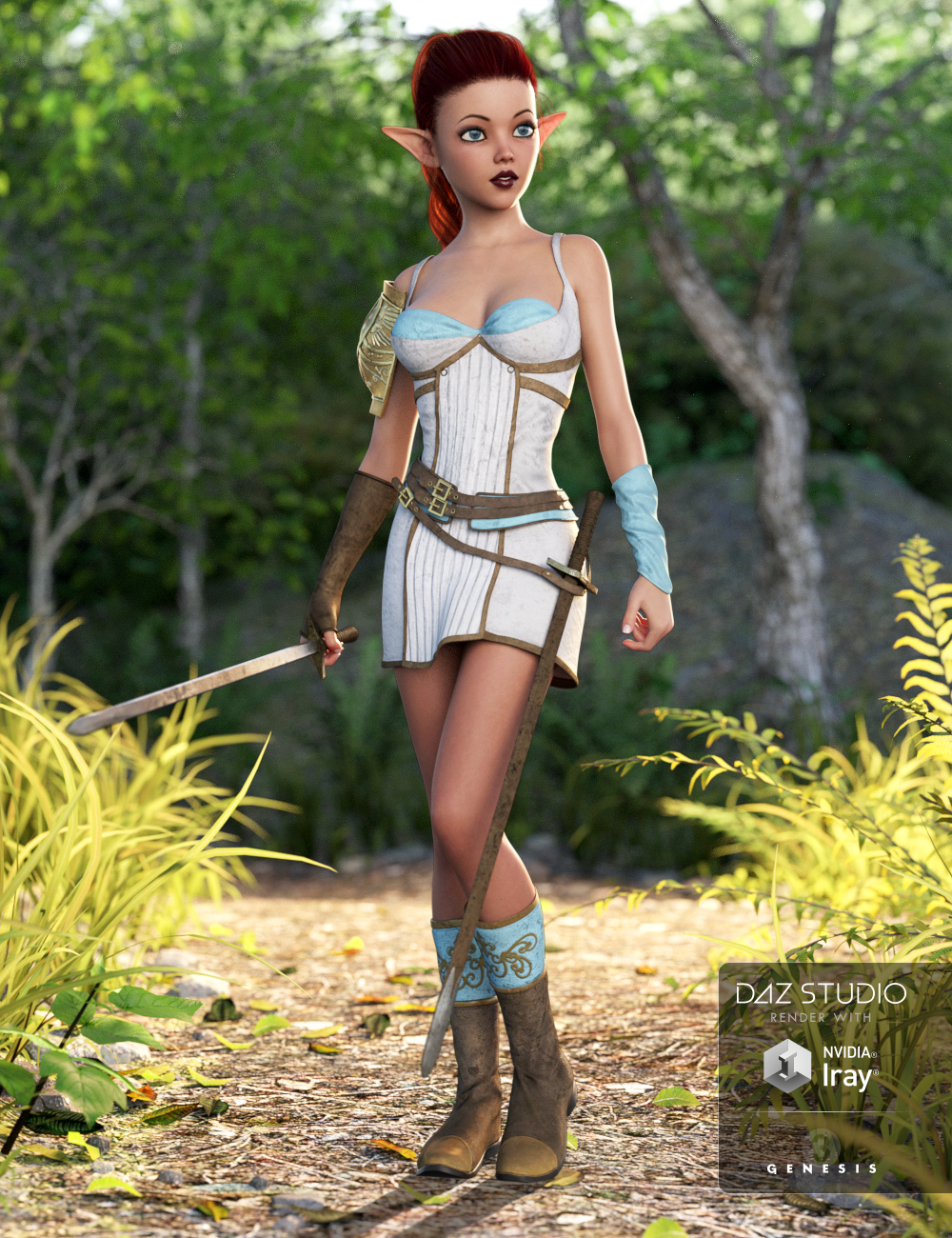 Princess Aaliyah Outfit for Genesis 3 Female(s)