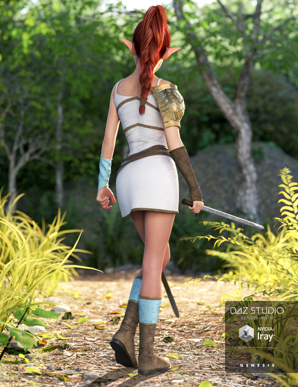 Princess Aaliyah Outfit for Genesis 3 Female(s) by: , 3D Models by Daz 3D