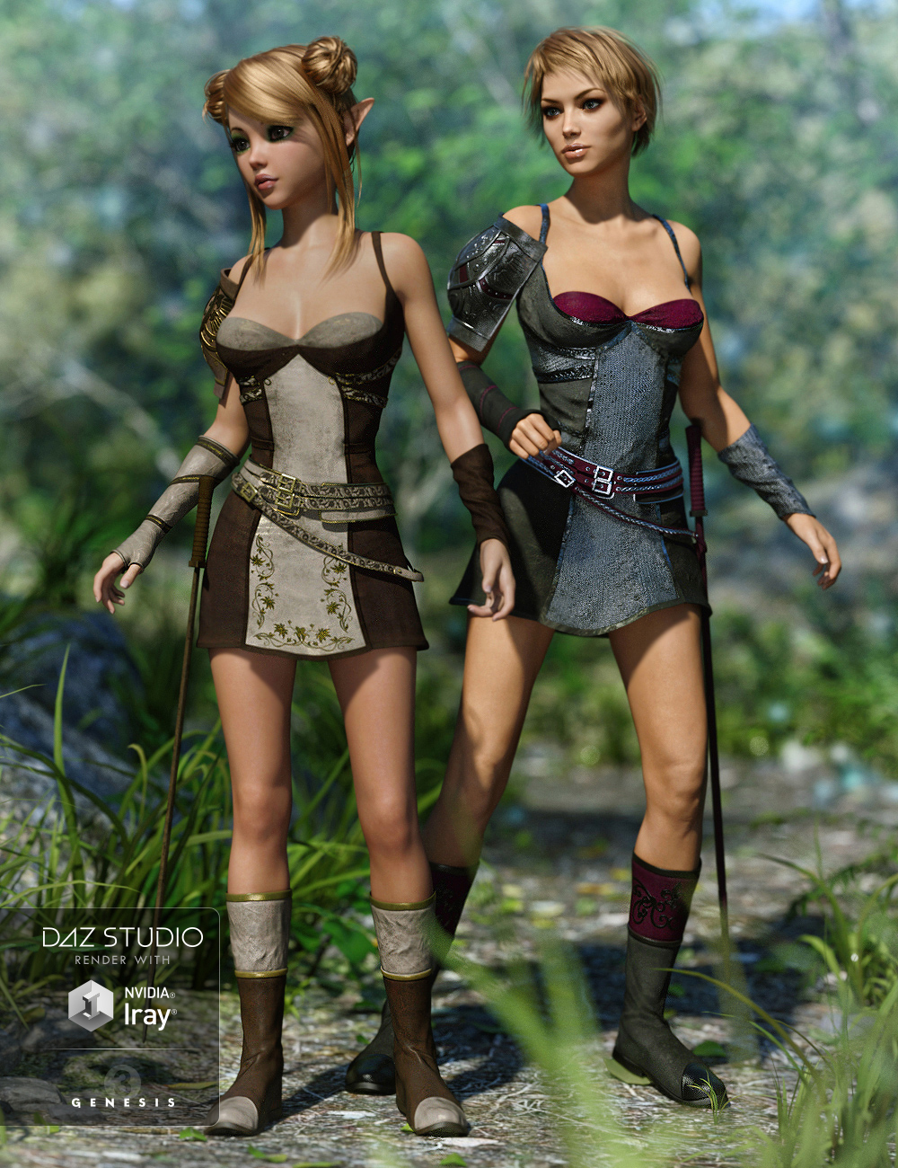Princess Aaliyah Outfit Textures by: , 3D Models by Daz 3D