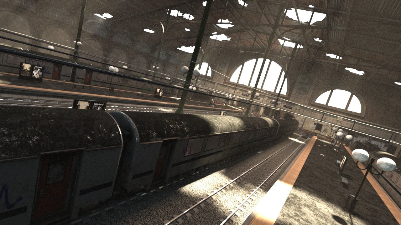 Abandoned Train Station Abandoned Train Station by: Mely3D, 3D Models by Daz 3D