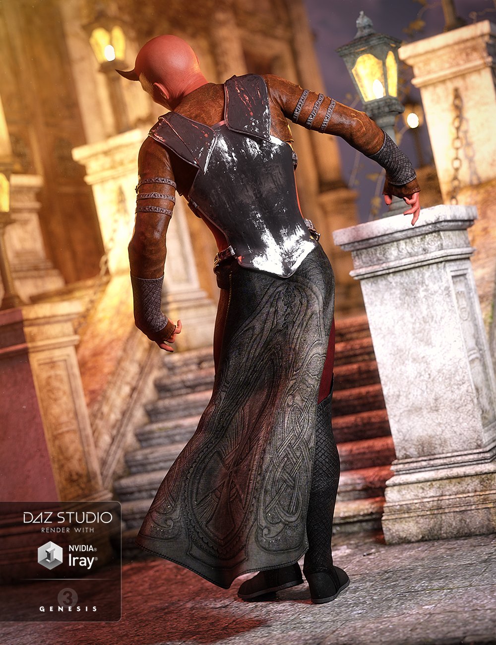 Night Slayer Outfit for Genesis 3 Male(s) by: Barbara BrundonShox-DesignUmblefugly, 3D Models by Daz 3D