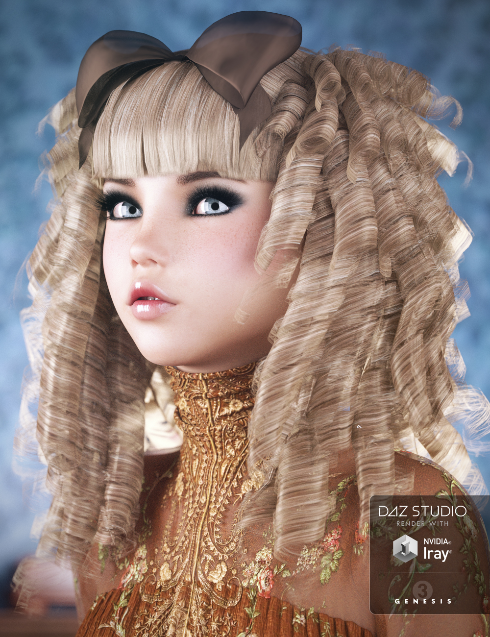 Goldie Locks Hair for Genesis 3 Female(s) by: Propschick, 3D Models by Daz 3D