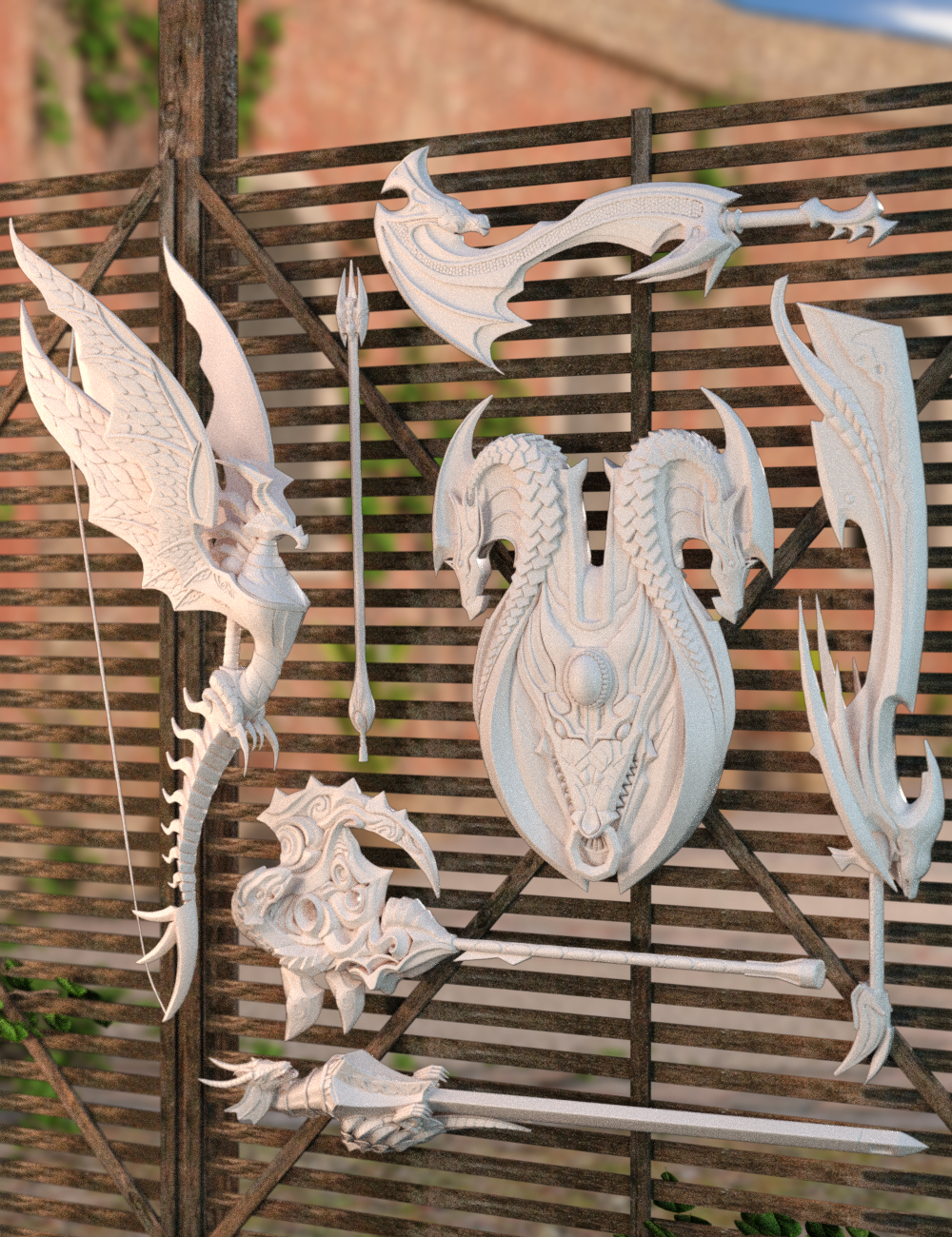 Dragon Hunt Weapons Dragon Hunt Weapons by: Charlie, 3D Models by Daz 3D